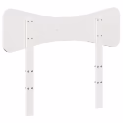 VidaXL 844790 tête de lit et pied de lit Blanc - Vue supplémentaire 5