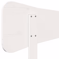 VidaXL 844794 tête de lit et pied de lit Blanc - Vue supplémentaire 7