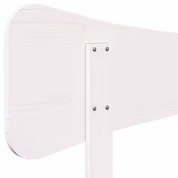 VidaXL 844798 tête de lit et pied de lit Blanc - Vue supplémentaire 7