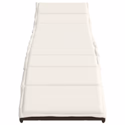 VidaXL 368246 chaise d'extérieur Linge Siège rembourré Polyuréthane, Acier Crème, Blanc - Vue supplémentaire 4