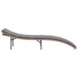VidaXL 368249 chaise d'extérieur Linge Siège rembourré Polyuréthane, Acier Gris - Vue supplémentaire 5