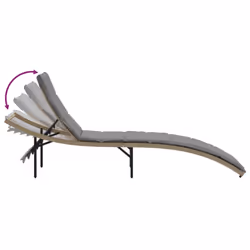 VidaXL 368249 chaise d'extérieur Linge Siège rembourré Polyuréthane, Acier Gris - Vue supplémentaire 7