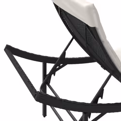 VidaXL 368251 chaise d'extérieur Linge Siège rembourré Polyuréthane, Acier Crème, Blanc - Vue supplémentaire 8
