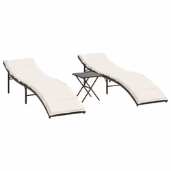 VidaXL 368252, Terrace, Siège rembourré, Polyuréthane, Acier, Crème, Blanc, 110 kg, 550 mm