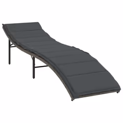 VidaXL 368253 chaise d'extérieur Linge Siège rembourré Polyuréthane, Acier Gris - Vue supplémentaire 4