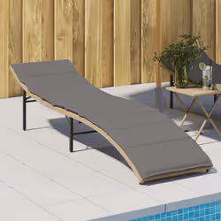 VidaXL 368255 chaise d'extérieur Terrace Siège rembourré Polyuréthane, Acier Gris