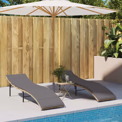 VidaXL 368255 chaise d'extérieur Terrace Siège rembourré Polyuréthane, Acier Gris