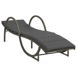 VidaXL 368259 chaise d'extérieur Linge Siège rembourré Polyuréthane, Acier Gris