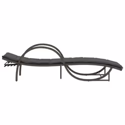 VidaXL 368259 chaise d'extérieur Linge Siège rembourré Polyuréthane, Acier Gris - Vue supplémentaire 5