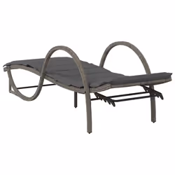 VidaXL 368259 chaise d'extérieur Linge Siège rembourré Polyuréthane, Acier Gris - Vue supplémentaire 6