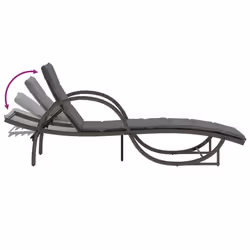 VidaXL 368259 chaise d'extérieur Linge Siège rembourré Polyuréthane, Acier Gris - Vue supplémentaire 7