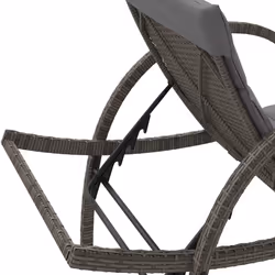 VidaXL 368259 chaise d'extérieur Linge Siège rembourré Polyuréthane, Acier Gris - Vue supplémentaire 8
