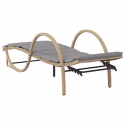 VidaXL 368261 chaise d'extérieur Linge Siège rembourré Polyuréthane, Acier Gris - Vue supplémentaire 6