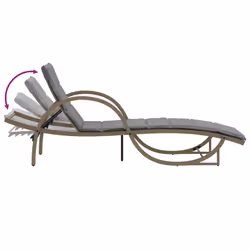 VidaXL 368261 chaise d'extérieur Linge Siège rembourré Polyuréthane, Acier Gris - Vue supplémentaire 7
