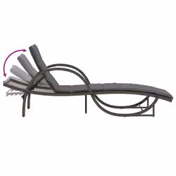 VidaXL 368265 chaise d'extérieur Linge Siège rembourré Polyuréthane, Acier Gris - Vue supplémentaire 7