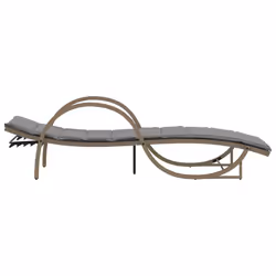 VidaXL 368267 chaise d'extérieur Terrace Siège rembourré Polyuréthane, Acier Gris - Vue supplémentaire 5