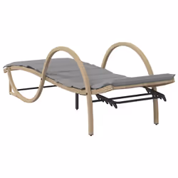 VidaXL 368267 chaise d'extérieur Terrace Siège rembourré Polyuréthane, Acier Gris - Vue supplémentaire 6