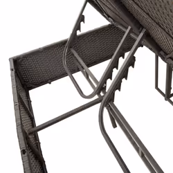VidaXL 368072 chaise d'extérieur Linge Siège rembourré Polyuréthane, Acier Crème, Blanc - Vue supplémentaire 8