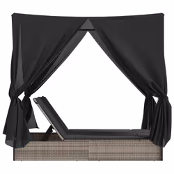 VidaXL 368074 chaise d'extérieur Linge Siège rembourré Polyuréthane, Acier Gris - Vue supplémentaire 5