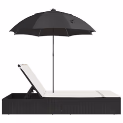 VidaXL 368081 chaise d'extérieur Linge Siège rembourré Polyuréthane, Acier Crème, Blanc - Vue supplémentaire 5