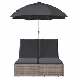 VidaXL 368083 chaise d'extérieur Linge Siège rembourré Polyuréthane, Acier Gris - Vue supplémentaire 4
