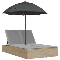 VidaXL 368084 chaise d'extérieur Linge Siège rembourré Polyuréthane, Acier Gris