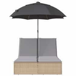 VidaXL 368084 chaise d'extérieur Linge Siège rembourré Polyuréthane, Acier Gris - Vue supplémentaire 4