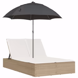 VidaXL 368085, Linge, Siège rembourré, Polyuréthane, Acier, Crème, Blanc, 280 kg, 2000 mm