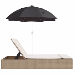 VidaXL 368085 chaise d'extérieur Linge Siège rembourré Polyuréthane, Acier Crème, Blanc - Vue supplémentaire 5