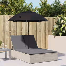 VidaXL 368086 chaise d'extérieur Linge Siège rembourré Polyuréthane, Acier Gris
