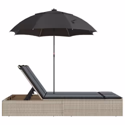 VidaXL 368086 chaise d'extérieur Linge Siège rembourré Polyuréthane, Acier Gris - Vue supplémentaire 5