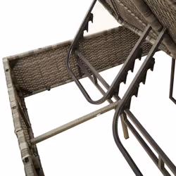 VidaXL 368086 chaise d'extérieur Linge Siège rembourré Polyuréthane, Acier Gris - Vue supplémentaire 8
