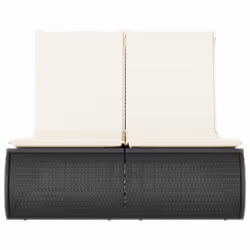 VidaXL 368090 chaise d'extérieur Linge Siège rembourré Polyuréthane, Acier Crème, Blanc - Vue supplémentaire 4