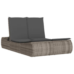 VidaXL 368092 chaise d'extérieur Linge Siège rembourré Polyuréthane, Acier Gris