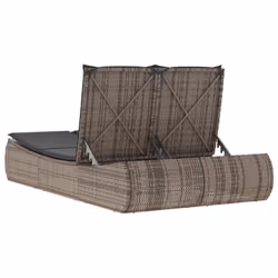VidaXL 368092 chaise d'extérieur Linge Siège rembourré Polyuréthane, Acier Gris - Vue supplémentaire 6