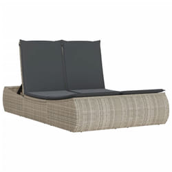 VidaXL 368095 chaise d'extérieur Linge Siège rembourré Polyuréthane, Acier Gris