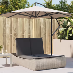 VidaXL 368095 chaise d'extérieur Linge Siège rembourré Polyuréthane, Acier Gris