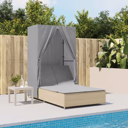 VidaXL 368102 chaise d'extérieur Linge Siège rembourré Polyuréthane, Acier Gris