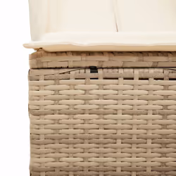 VidaXL 368103 chaise d'extérieur Linge Siège rembourré Polyuréthane, Acier Crème, Blanc - Vue supplémentaire 8