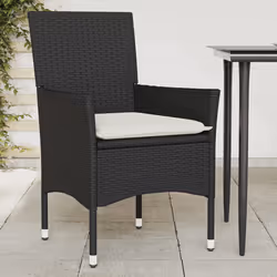 VidaXL 368108 chaise d'extérieur Terrace Siège rembourré Polyuréthane, Acier Crème, Blanc