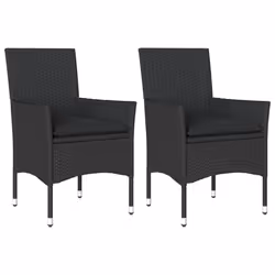 VidaXL 368109, Terrace, Siège rembourré, Polyuréthane, Acier, Noir, 110 kg, 530 mm