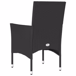 VidaXL 368109 chaise d'extérieur Terrace Siège rembourré Polyuréthane, Acier Noir - Vue supplémentaire 7