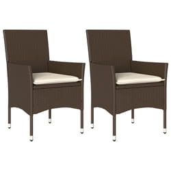 VidaXL 368110 chaise d'extérieur Terrace Siège rembourré Polyuréthane, Acier Crème, Blanc