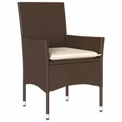VidaXL 368110 chaise d'extérieur Terrace Siège rembourré Polyuréthane, Acier Crème, Blanc - Vue supplémentaire 4