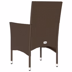 VidaXL 368110 chaise d'extérieur Terrace Siège rembourré Polyuréthane, Acier Crème, Blanc - Vue supplémentaire 7