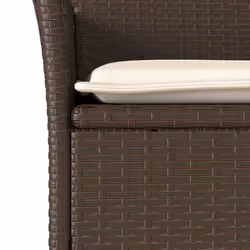 VidaXL 368110 chaise d'extérieur Terrace Siège rembourré Polyuréthane, Acier Crème, Blanc - Vue supplémentaire 8