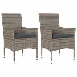 VidaXL 368111 chaise d'extérieur Terrace Siège rembourré Polyuréthane, Acier Gris