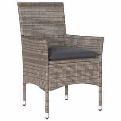 VidaXL 368111 chaise d'extérieur Terrace Siège rembourré Polyuréthane, Acier Gris - Vue supplémentaire 4