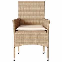 VidaXL 368113 chaise d'extérieur Terrace Siège rembourré Polyuréthane, Acier Crème, Blanc - Vue supplémentaire 5