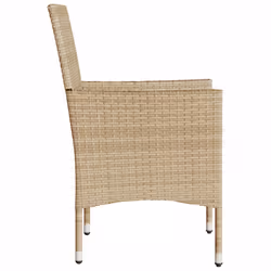 VidaXL 368113 chaise d'extérieur Terrace Siège rembourré Polyuréthane, Acier Crème, Blanc - Vue supplémentaire 6